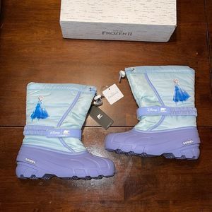 Sorel x Disney Youth Frozen Flurry Elsa Waterproof Snow Boots
